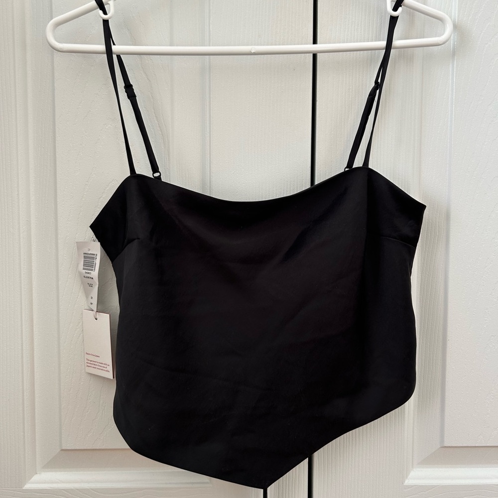 Aritzia Elektra black tie top